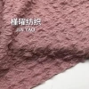 Three-dimensional creased bubble knitted fabric with high elasticity and skin-friendly texture, spring and summer T-shirt base layer, dress fabric, copper coin flower Application Scenario